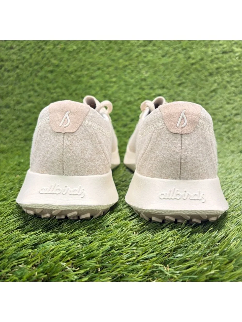 Allbirds Wool Dasher 2 Womens Size 10.5 Beige Athletic Running Shoes Sneakers